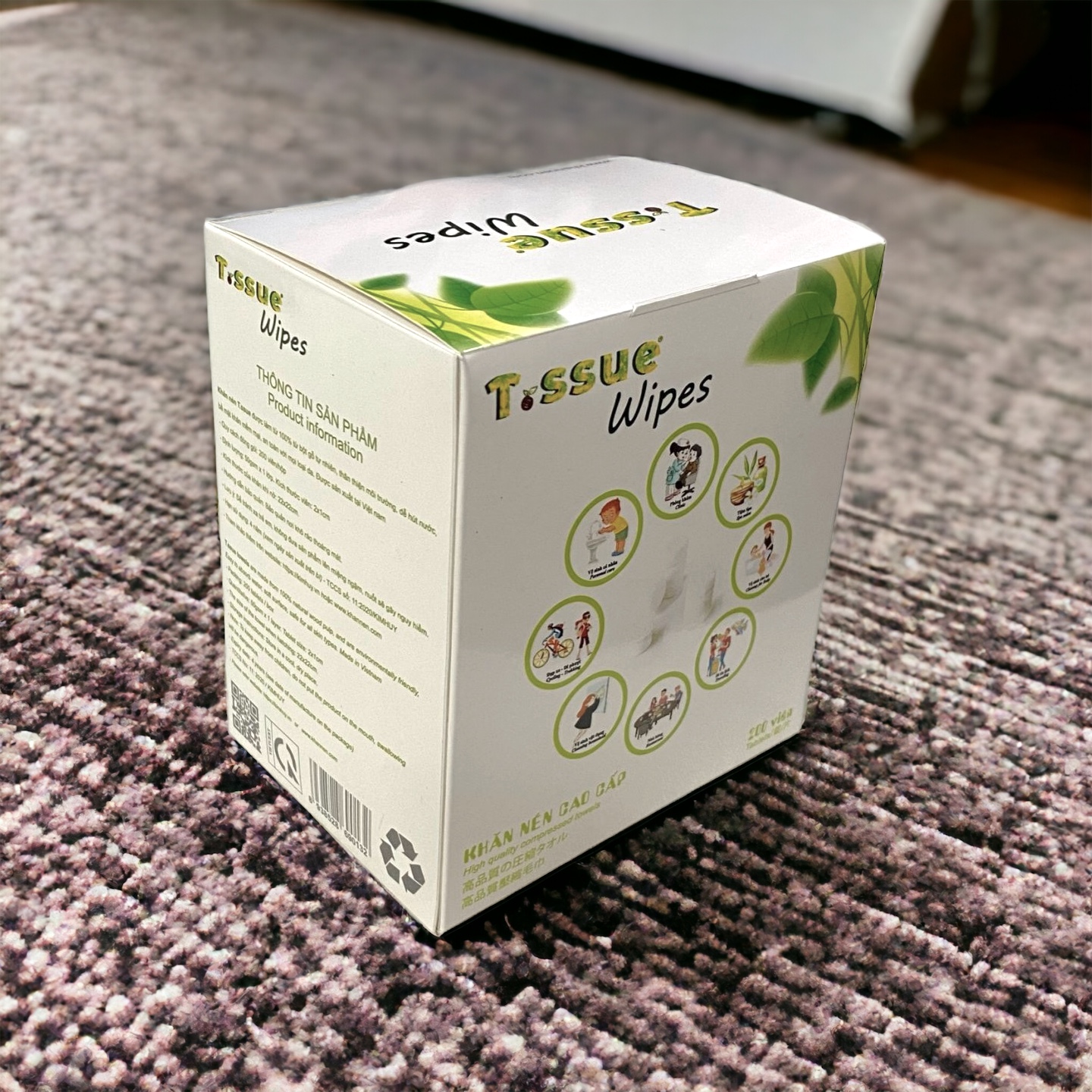 Khăn nén cao cấp T.ssue hộp 200 viên_1